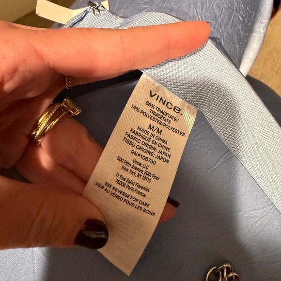 VINCE Textured Satin Wide Leg Pants M - Picture 5 of 6